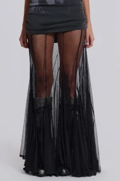 Jaded London Maxi Skirts*Abyss Mesh Maxi Skirt