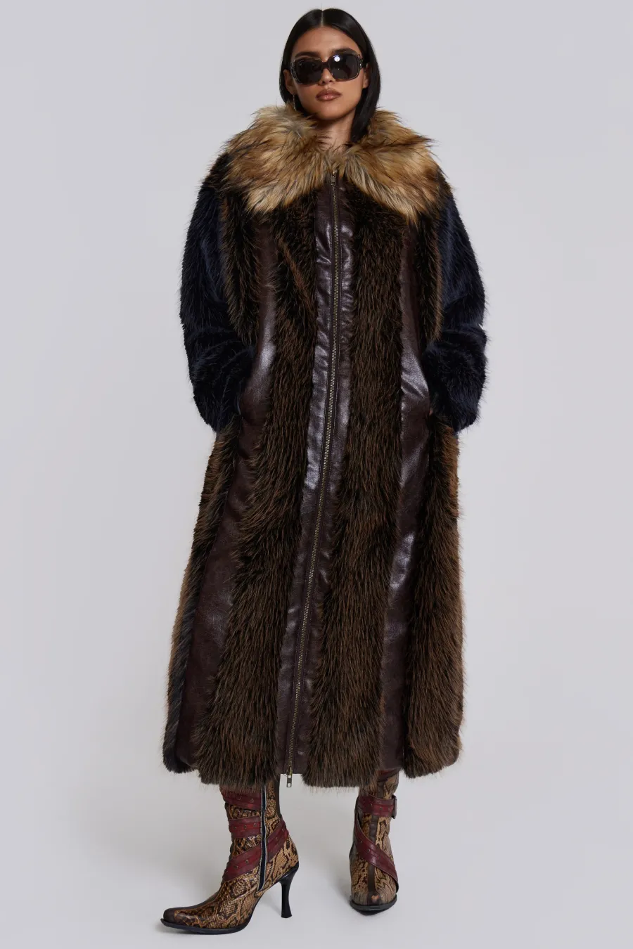 Jaded London *Agyness Faux Fur Coat