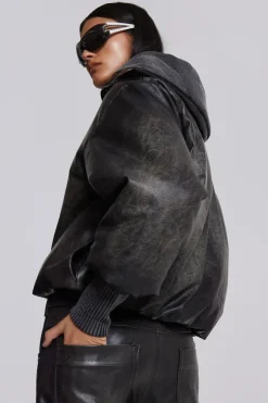 Jaded London *Alloy Vegan Leather Bomber Jacket