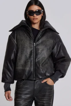 Jaded London *Alloy Vegan Leather Bomber Jacket