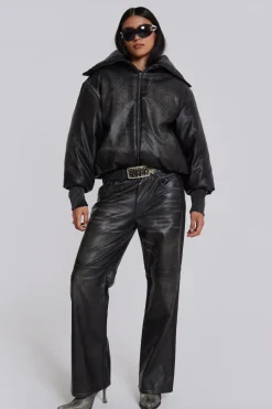Jaded London *Alloy Vegan Leather Bomber Jacket