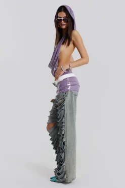 Jaded London Mini Dresses*6Am Metallic Backless Mini Dress