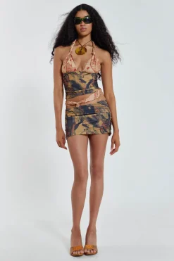 Jaded London *Ammos Knotted Halterneck Top