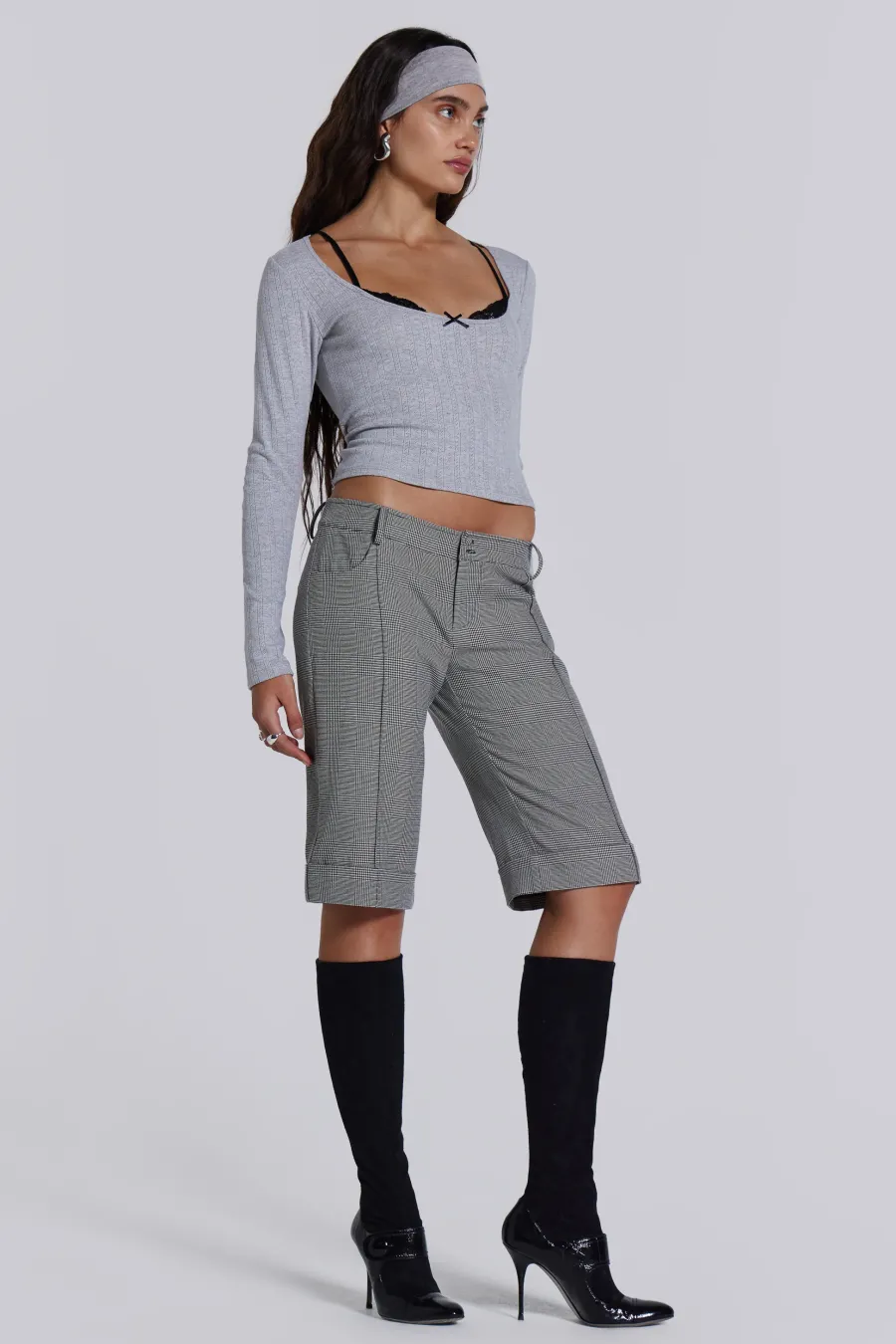 Jaded London Knitwear*Anna Bra Long Sleeve Top