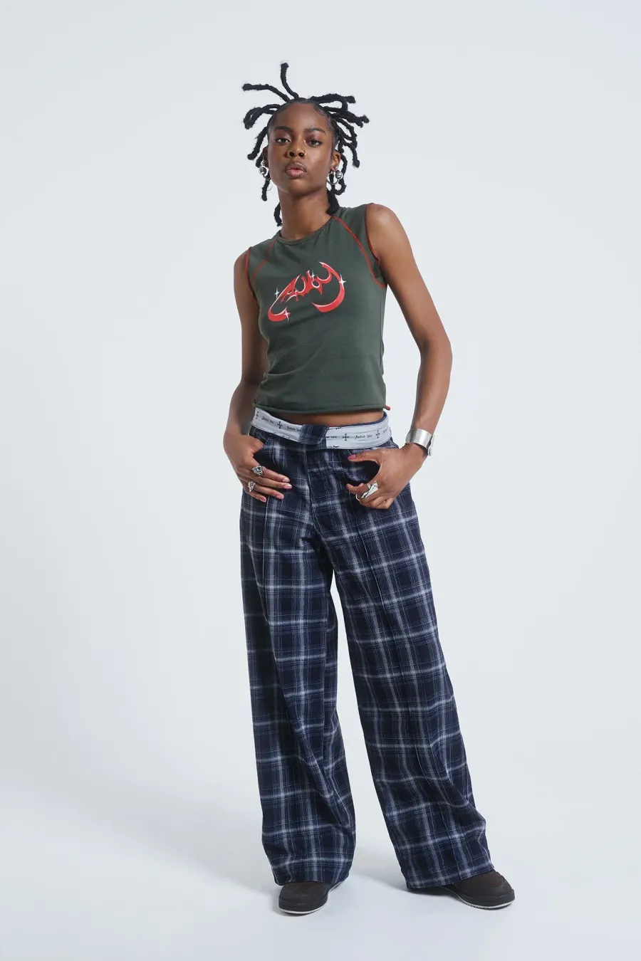 Jaded London Trousers*Aphex Checked Trousers