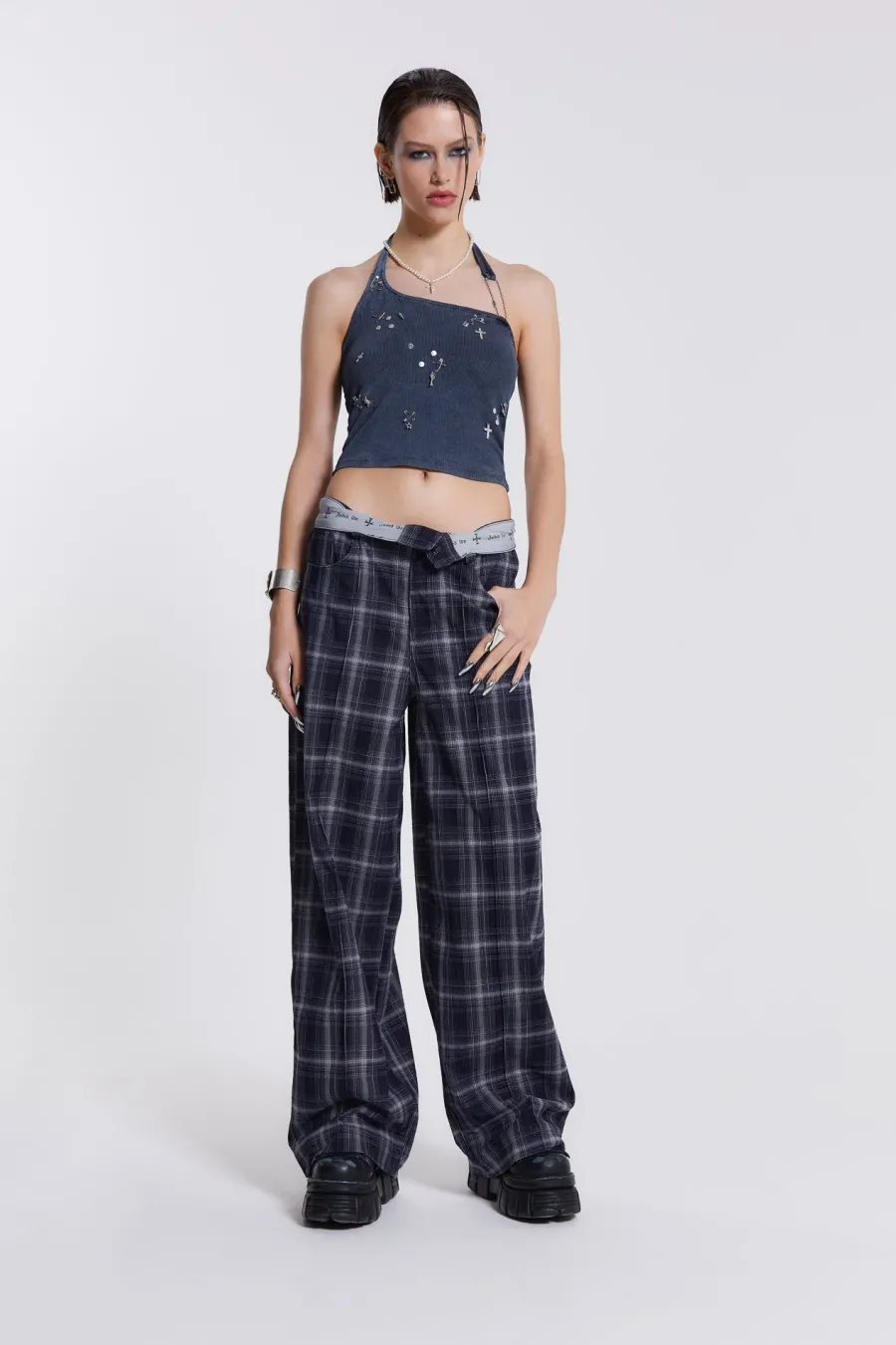 Jaded London Trousers*Aphex Checked Trousers