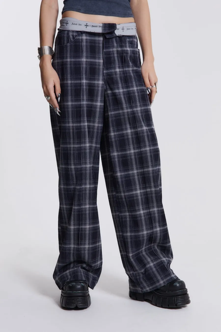 Jaded London Trousers*Aphex Checked Trousers