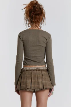 Jaded London Knitwear*Arabella Pointelle Bustier Top