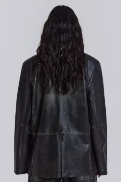 Jaded London *Ash Faux Leather Blazer