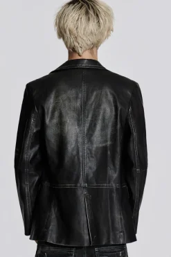 Jaded London *Ash Faux Leather Blazer