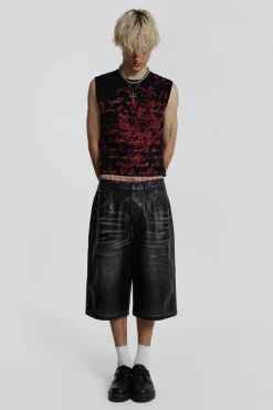 Jaded London Jorts & Shorts*Ash Faux Leather Colossus Shorts