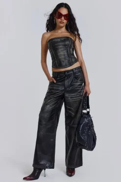Jaded London *Ash Faux Leather Colossus
