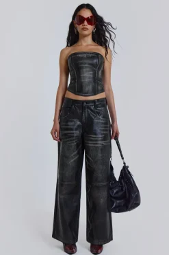 Jaded London *Ash Faux Leather Colossus