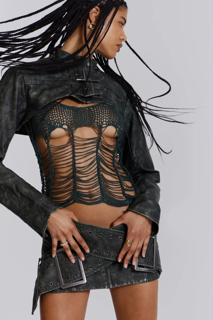 Jaded London *Assassin Micro Mini Skirt
