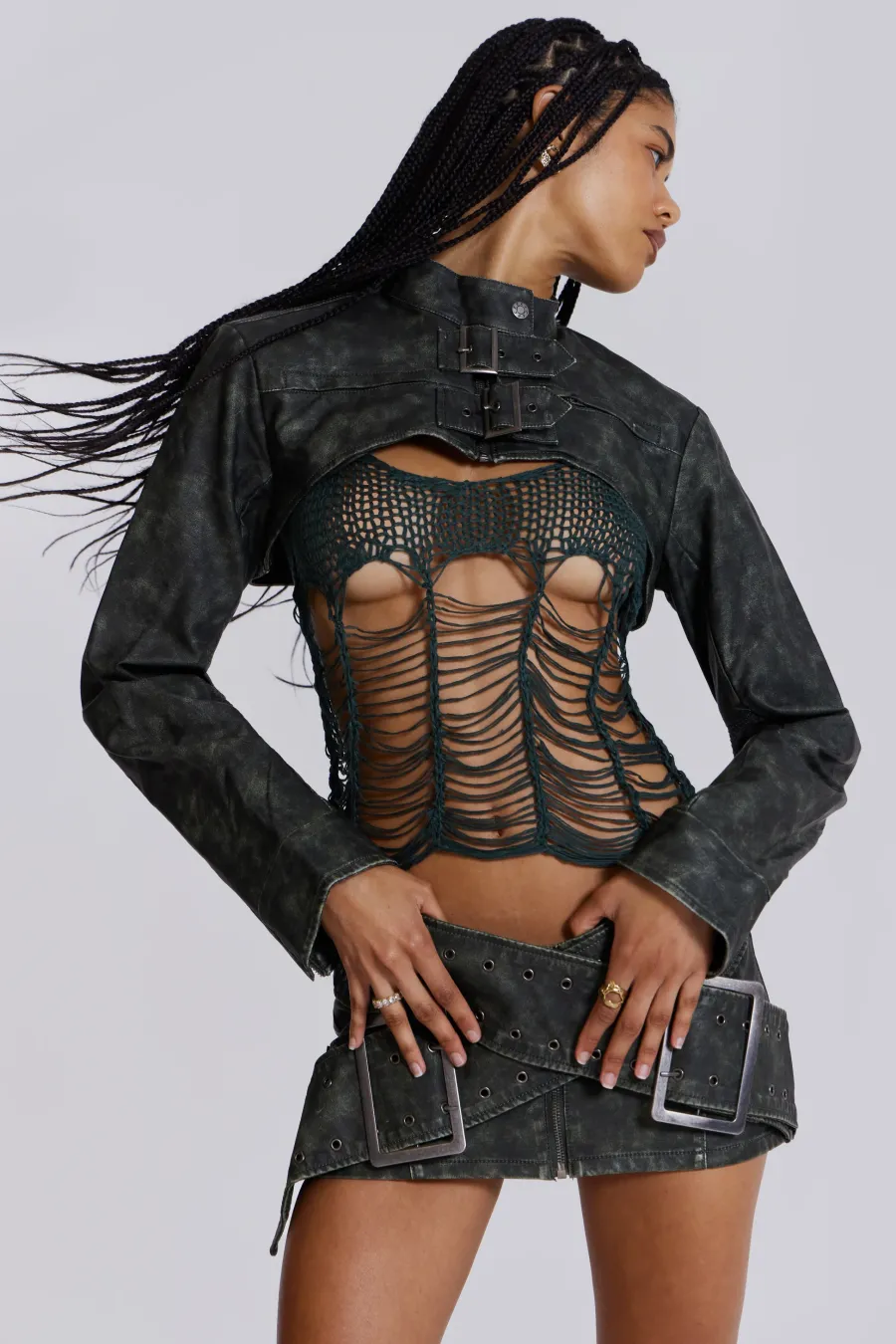 Jaded London *Assassin Ultra Cropped Jacket