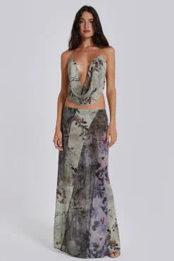 Jaded London *Asteria Panelled Maxi Skirt