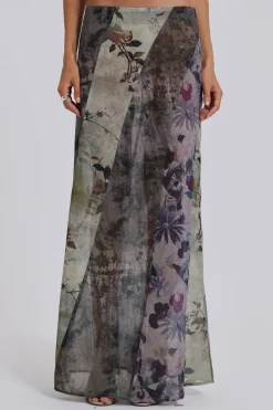Jaded London *Asteria Panelled Maxi Skirt