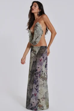 Jaded London *Asteria Panelled Maxi Skirt
