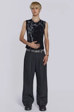 Jaded London Vests*Astora Rib Tank