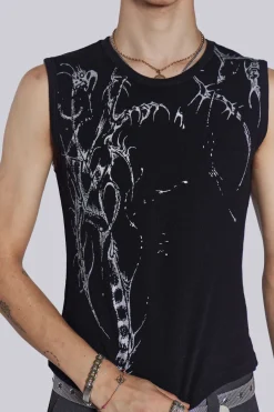 Jaded London Vests*Astora Rib Tank