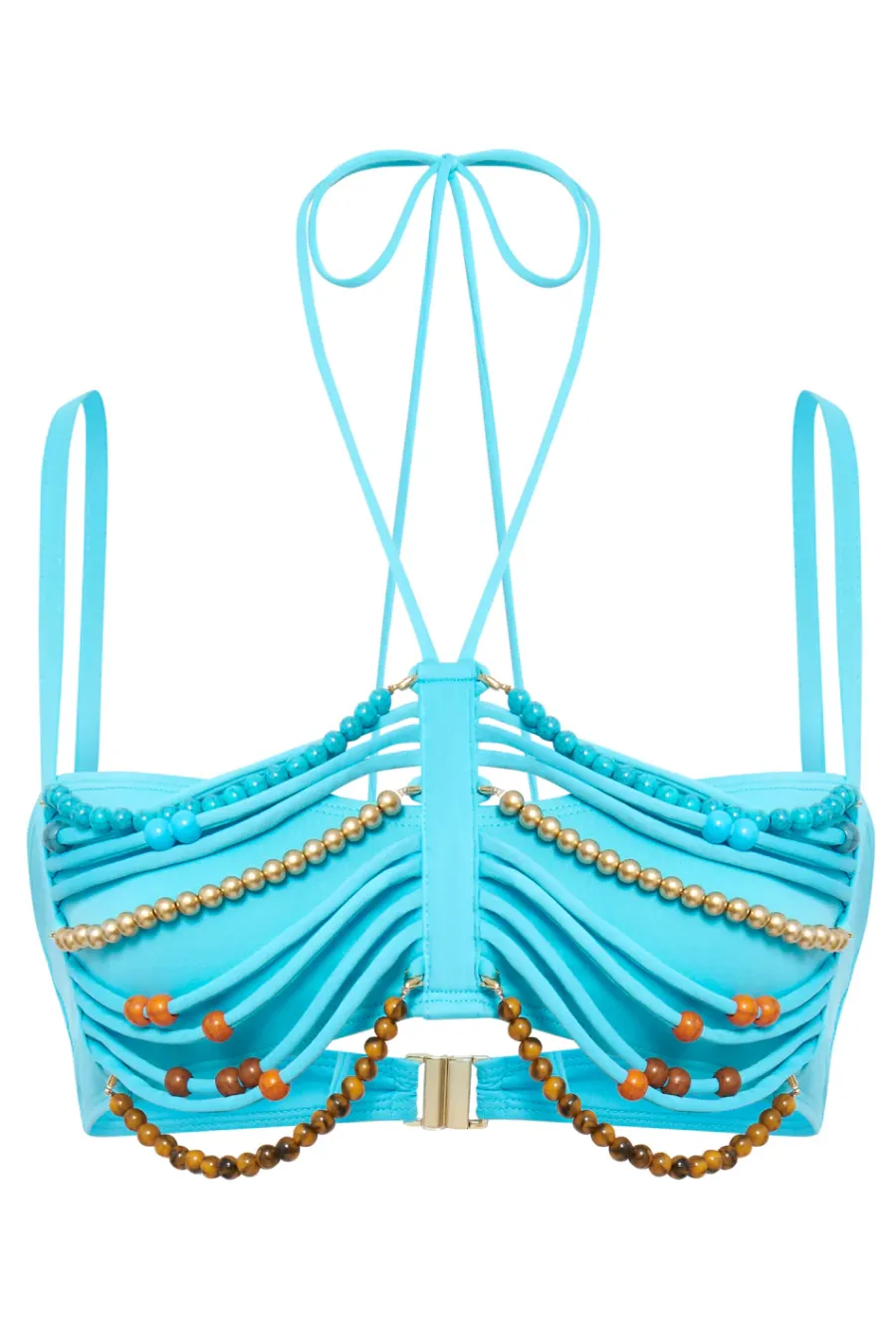 Jaded London New In Beach & Swimwear*Aurora Bandeau Bikini Top With Beaded Trim