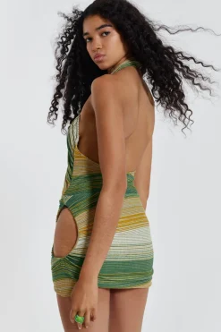 Jaded London Mini Dresses*Avani Halterneck Wrap Over Mini Dress