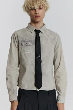 Jaded London *Black Buckle Tie