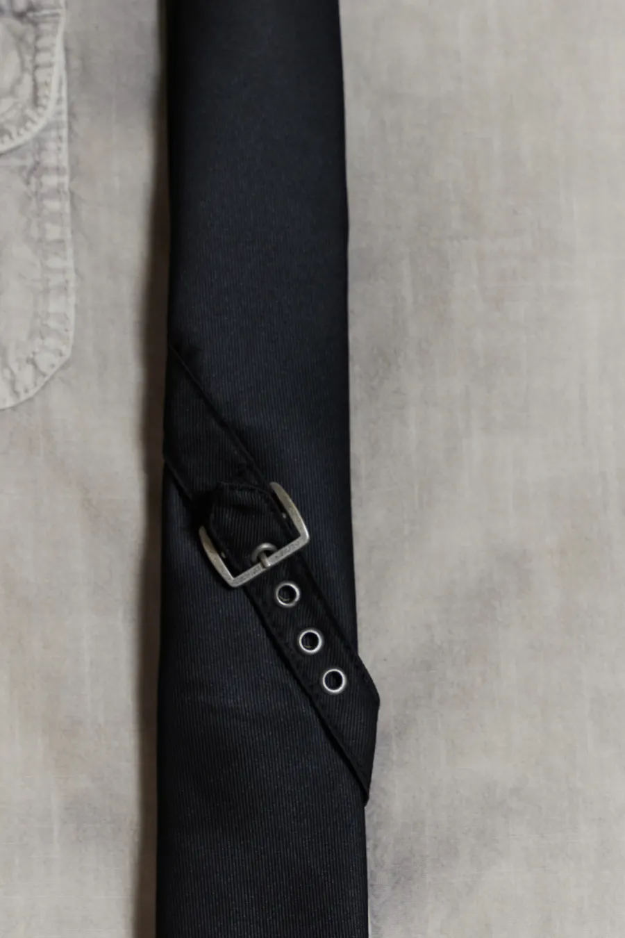 Jaded London *Black Buckle Tie