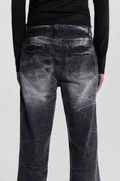 Jaded London Bootcut Jeans*Black Crease Blaze Jean