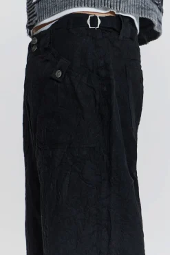 Jaded London Cargo Pants*Black Creased Pants