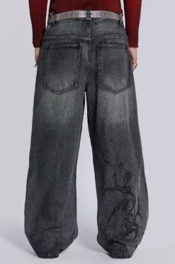 Jaded London Jeans*Black Decal Colossus Jean