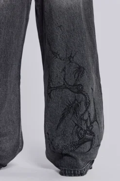 Jaded London Jeans*Black Decal Colossus Jean