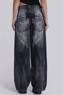 Jaded London Jeans*Black Ethereal Colossus Jeans