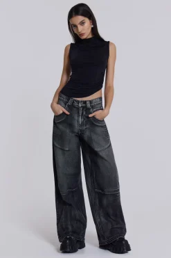 Jaded London Jeans*Black Ethereal Colossus Jeans