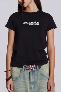 Jaded London T-Shirts*Black How Are You? Tee