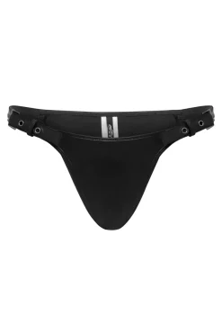 Jaded London Bikini Bottoms*Black Hydra Micro Bikini Bottoms With Buckle Detail