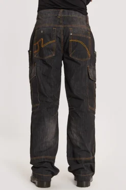 Jaded London Jeans*Black Millennium Cargo Jeans