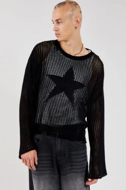 Jaded London Knitwear*Black Nebula Jumper