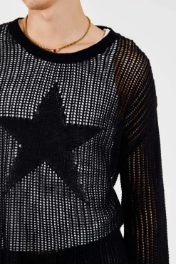 Jaded London Knitwear*Black Nebula Jumper