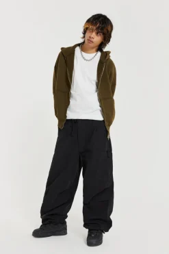 Jaded London Parachute Pants*Black Parachute Cargo Pants