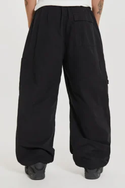 Jaded London Parachute Pants*Black Parachute Cargo Pants