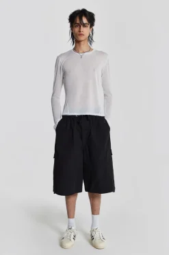 Jaded London Parachute Pants*Black Parachute Cargo Shorts