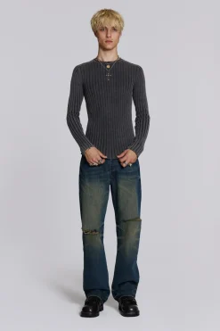 Jaded London Knitwear*Black Vault Knit