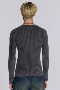 Jaded London Knitwear*Black Vault Knit