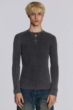 Jaded London Knitwear*Black Vault Knit