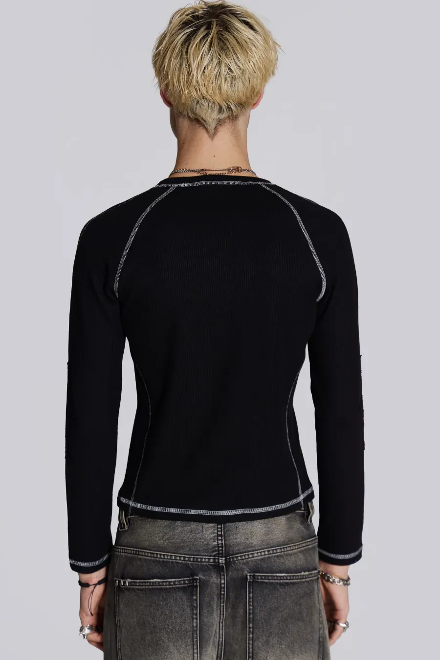 Jaded London T-Shirts*Black& White Starstruck Tee