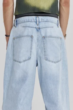 Jaded London Colossus Jeans*Bleached Blue Colossus Flare Jeans