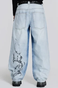 Jaded London Jeans*Blue Decal Colossus Jeans
