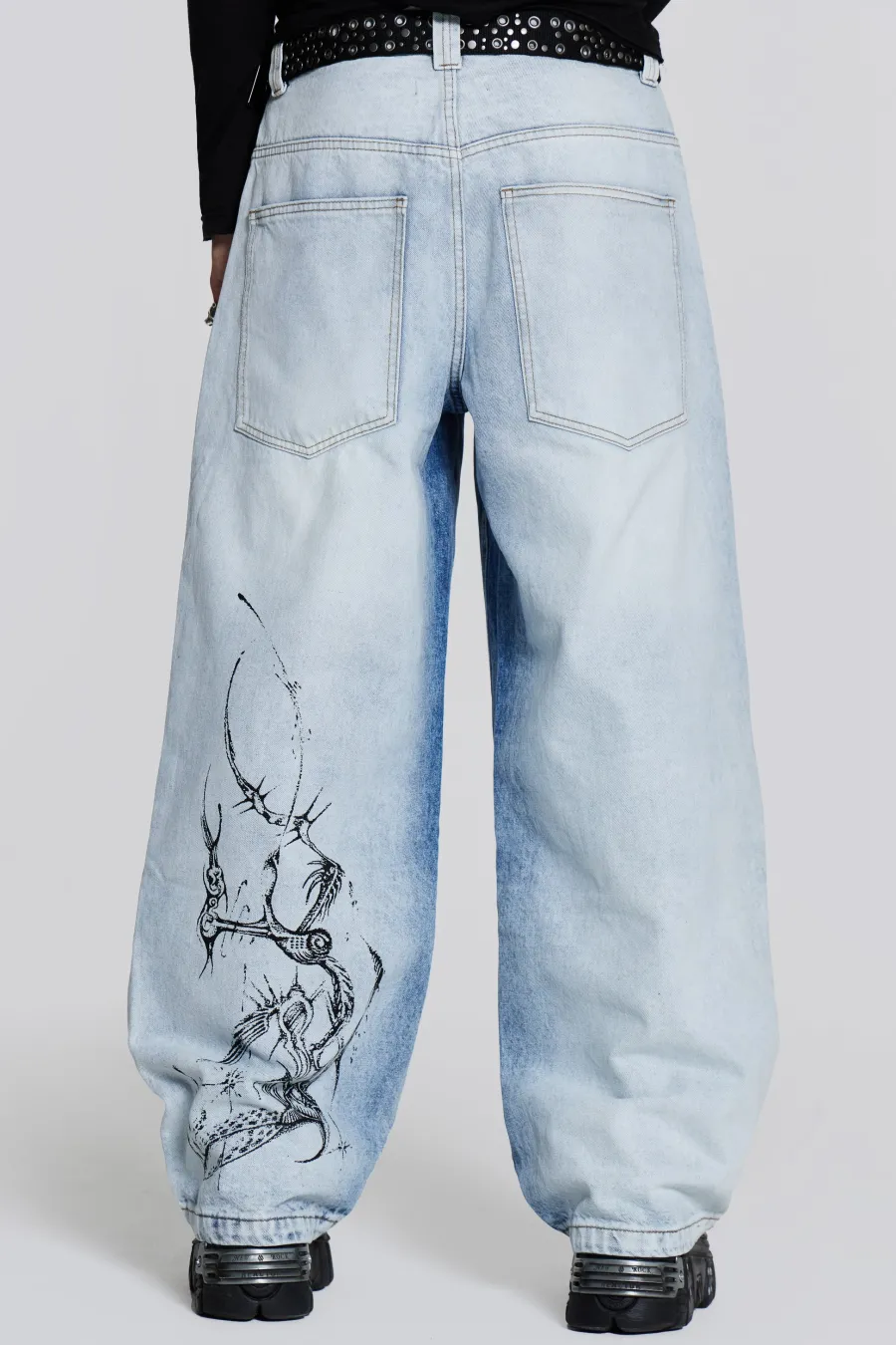 Jaded London Jeans*Blue Decal Colossus Jeans