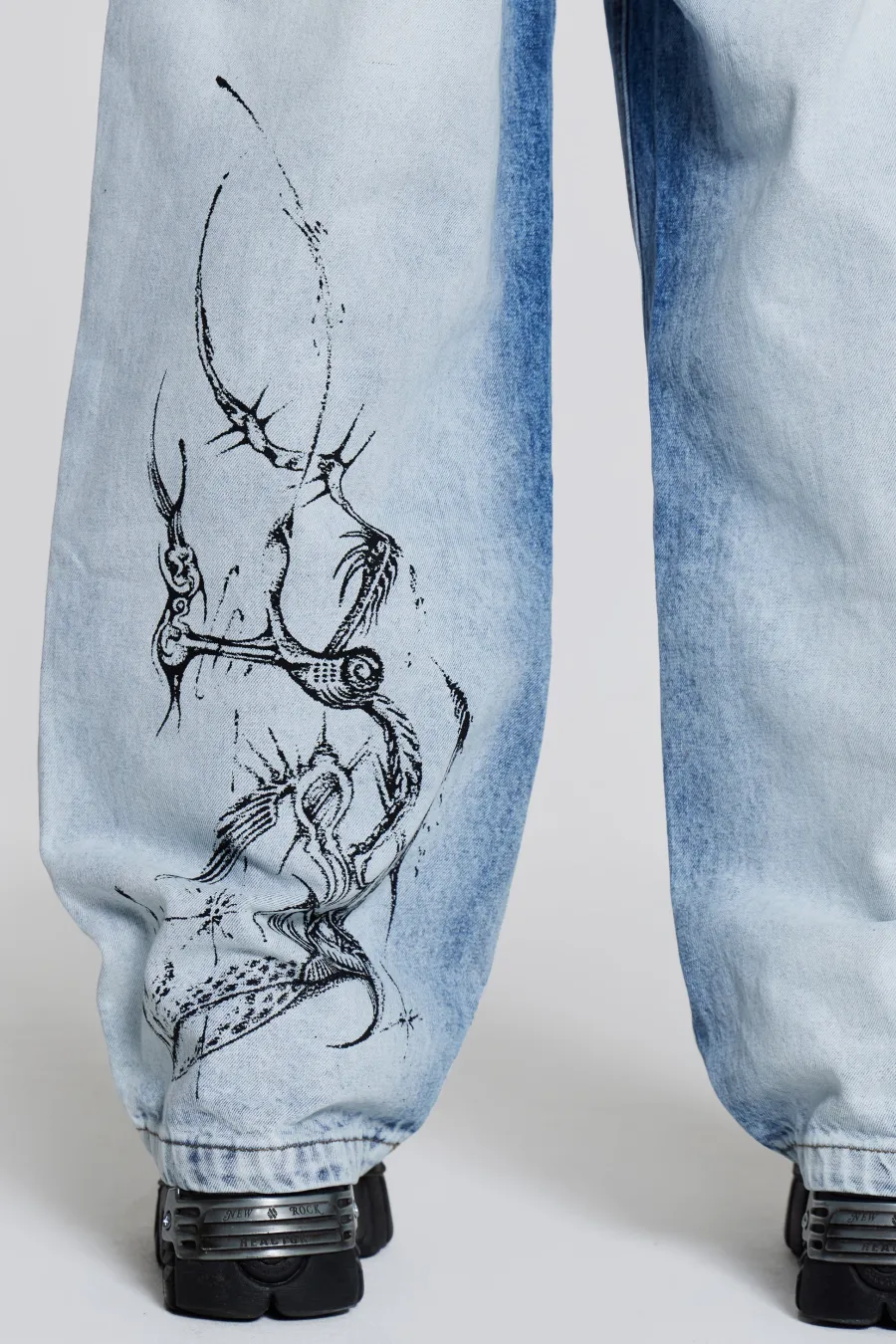 Jaded London Jeans*Blue Decal Colossus Jeans